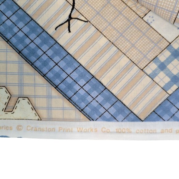 Snowman Snowflake Quilt Fabric Leslie Beck Cranston VIP 100% Cotton 1 1/3 Yards - Picture 3 of 4